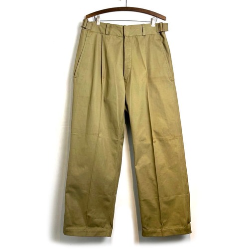 [Italian Navy - NOS] Deadstock Italian Army Chino Trousers [1950s-] Vintage Chino Trousers