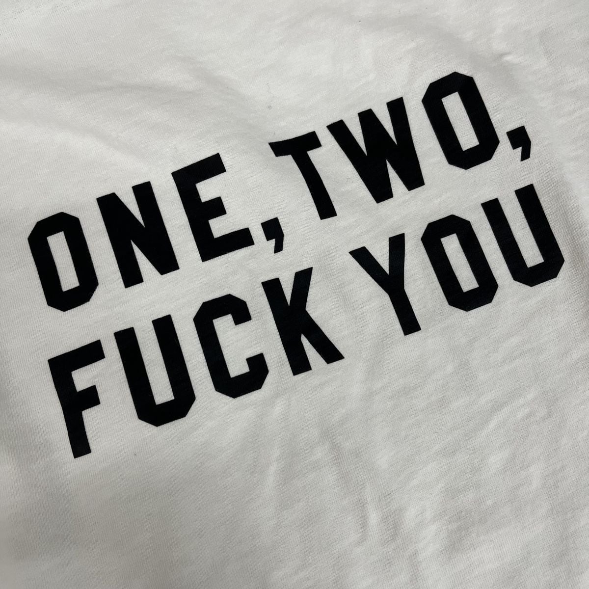 Supreme one two fack you  S/S top  Tシャツ