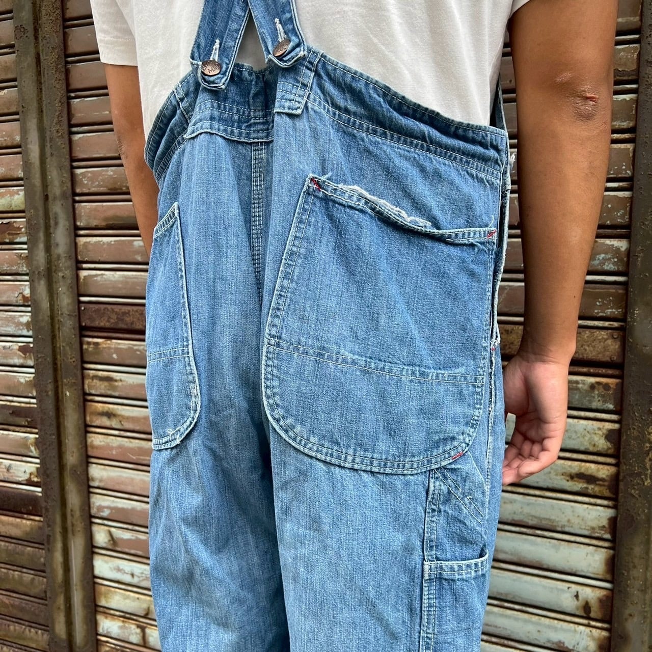 70s USA製 Big Mac オーバーオール ヴィンテージ W108cm XL インディゴ