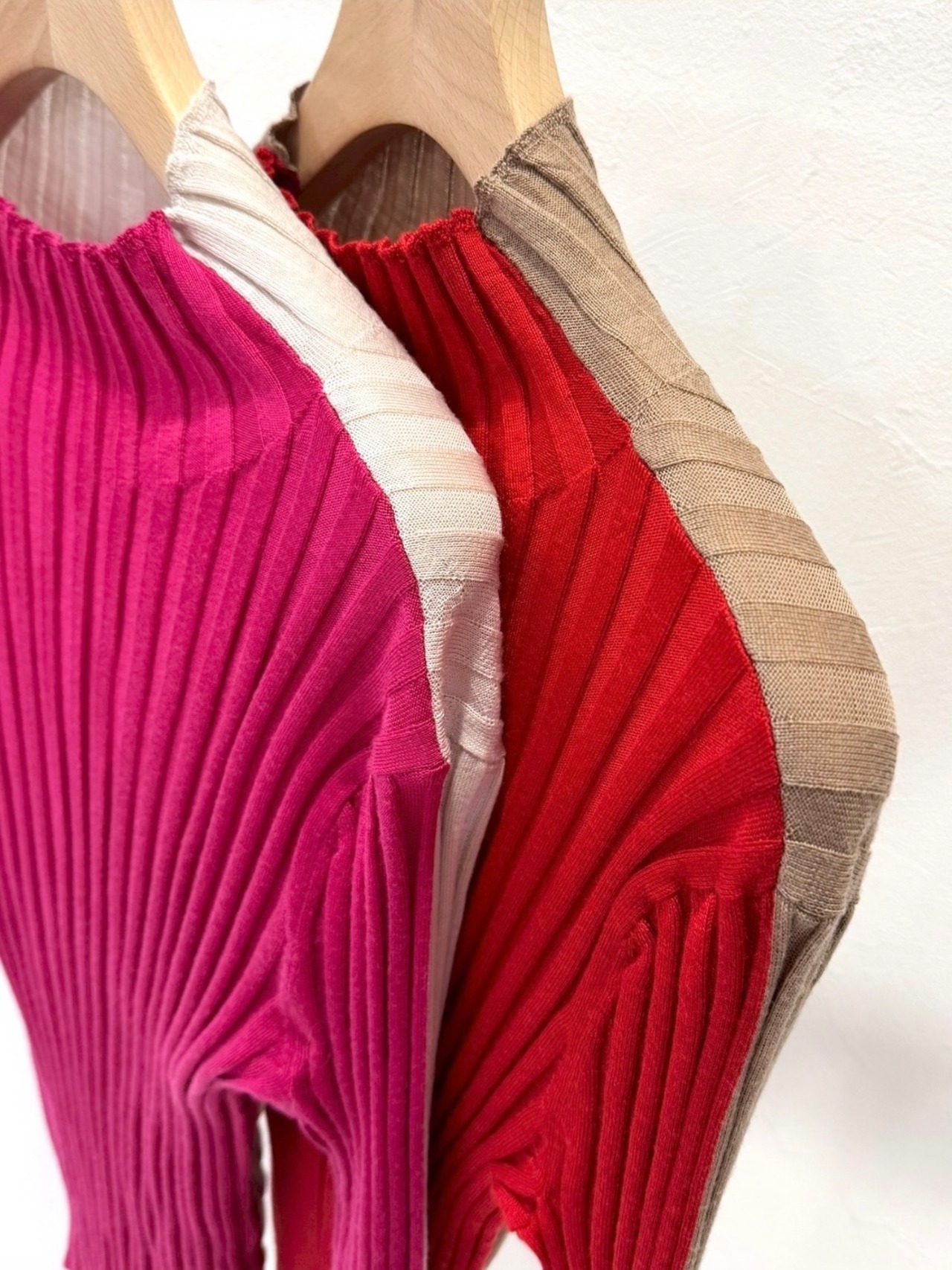 バイカラーハイネックセーター