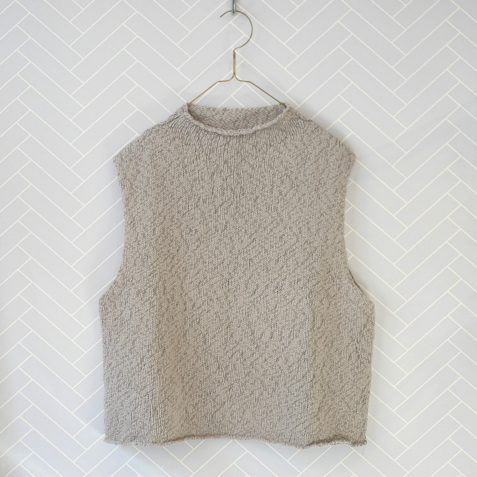 evam eva cotton slub vest grege | Cieloazulmat