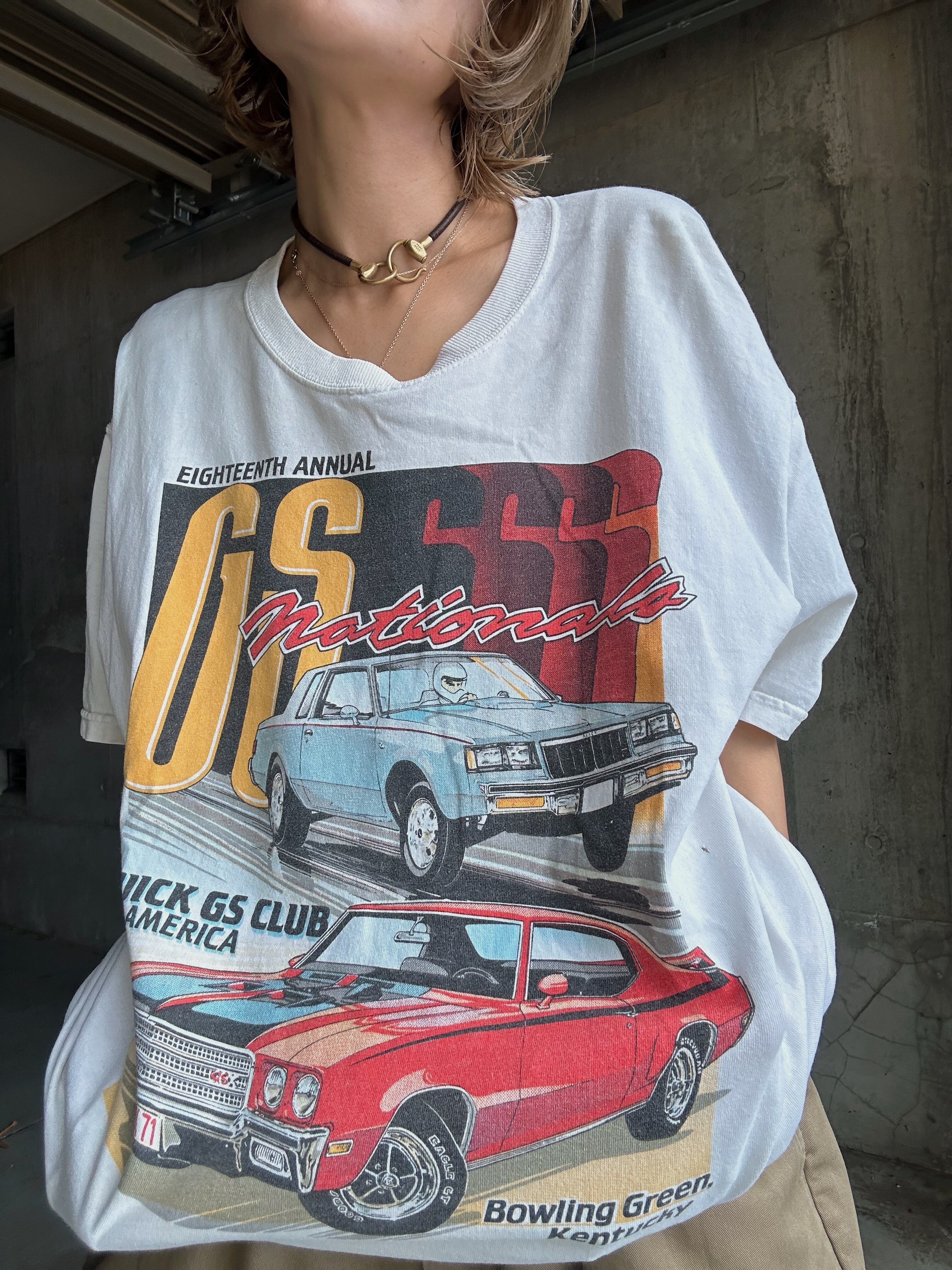 (CS1858)00’s Fruit of the loom car graphics t-shirt