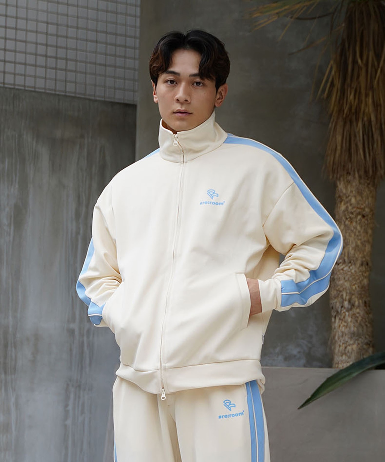 【#Re:room】SIDE LINE TRACK JACKET［REJ106］