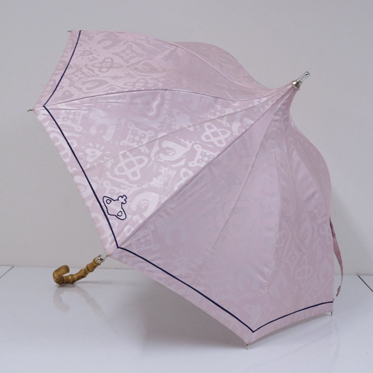 極美品 ヴィヴィアン ウエストウッド 晴雨兼用傘 パラソル 転がら 