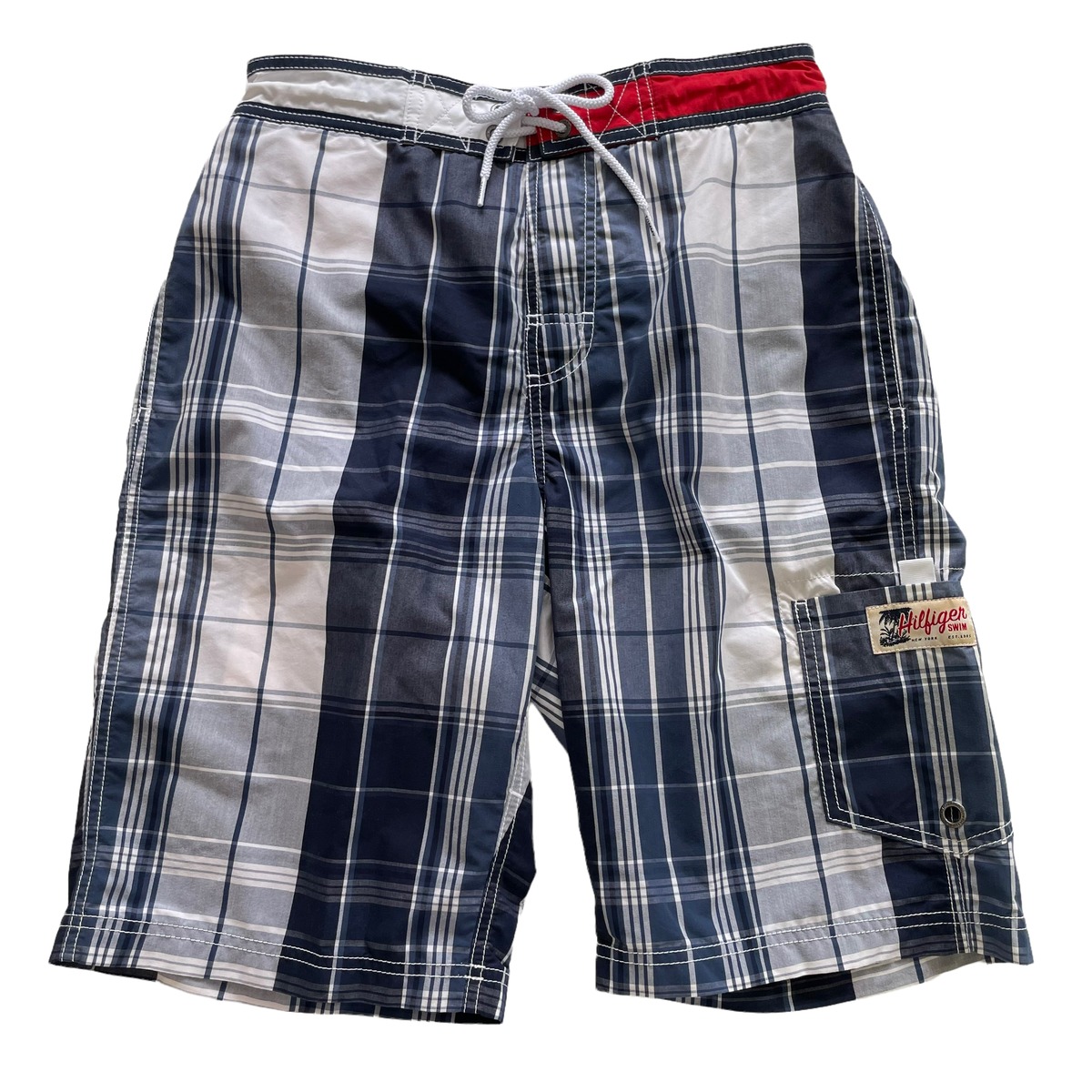 90s TOMMY HILFIGER CHECK SWIM SHORTS トミーヒルフィガー チェック