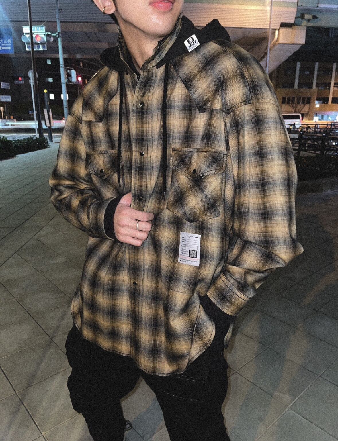要在庫確認【Maison MIHARAYASUHIRO】SWEAT フード シャツ Maison MIHARA YASUHIRO】SWEAT HOODIE L/S SHIRTS | AYIN
