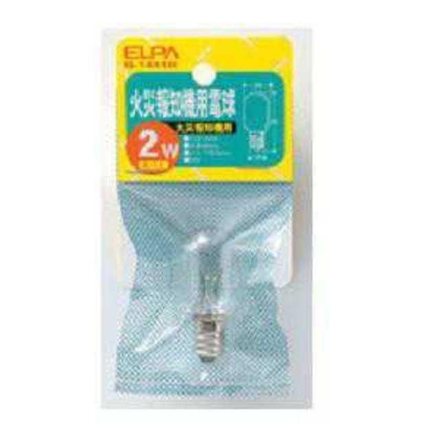 エルパ (ELPA) 火災報知機用電球 電球 火災報知器 防災 E12 2W クリア G-1441H