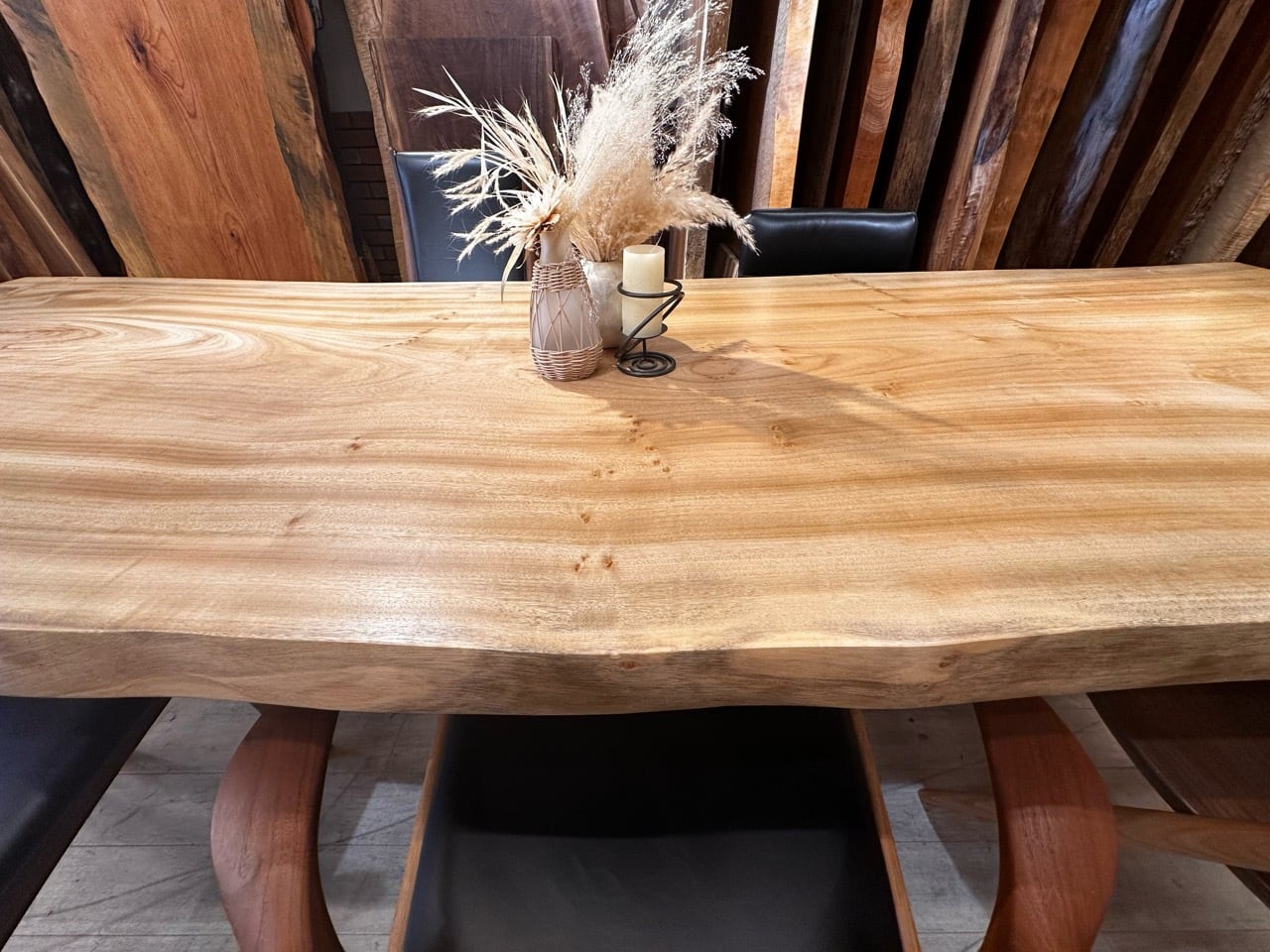 楠（クス）_2700×950-890-930×62_青山店_テーブル天板/一枚板 242285