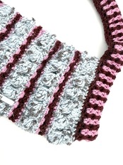 [Pattern] ポコポコストライプバッグ