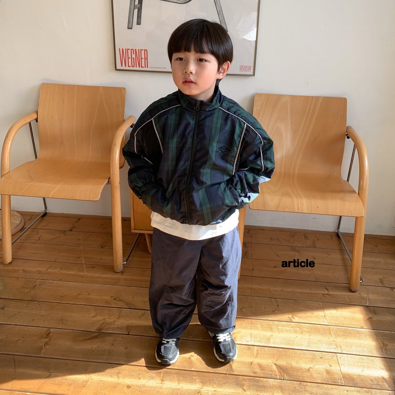 [article] Check Reflective Jumper / [아티클] 체크리플렉티브점퍼