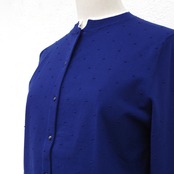 Pale Jute dots knit CD navy × white