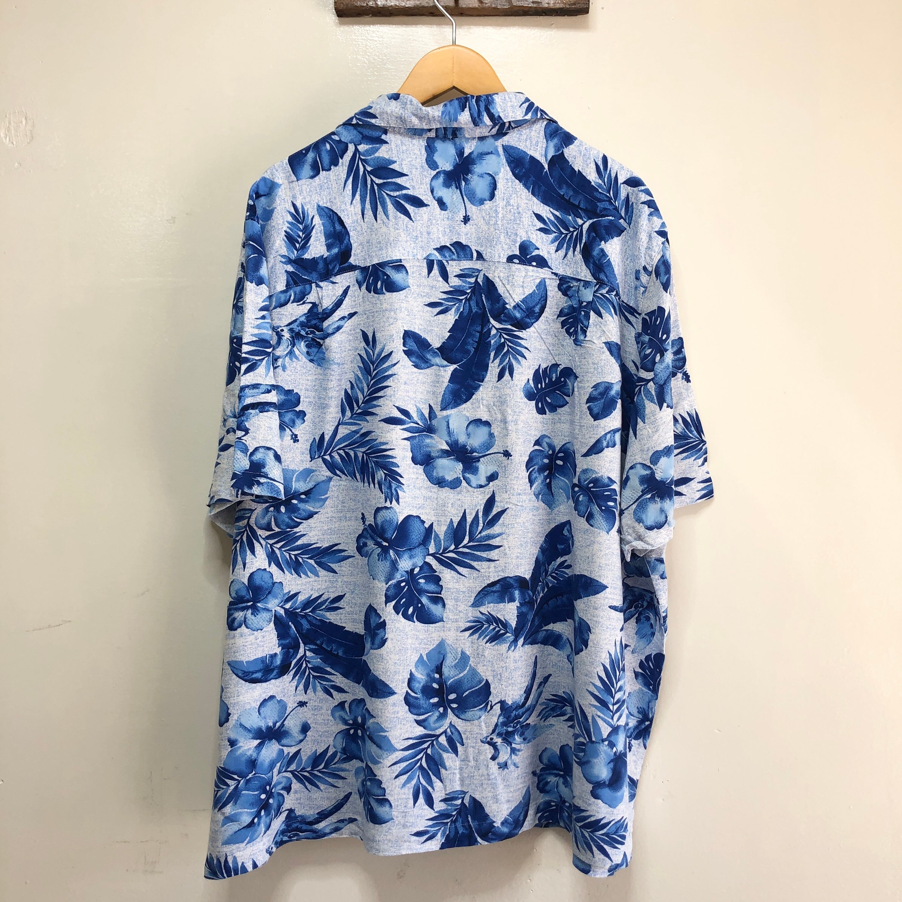 USA古着 ジョージ レーヨン 開襟 アロハシャツ ハワイアンシャツ
