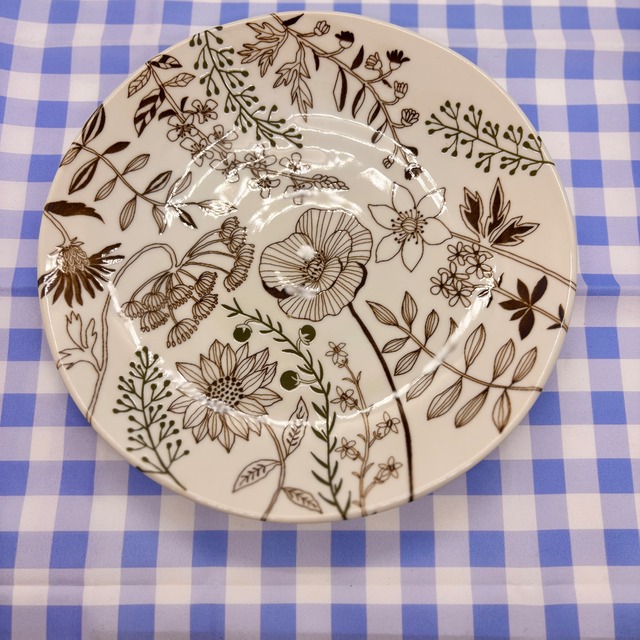 フラワーパターンプレート [サイズ: L]