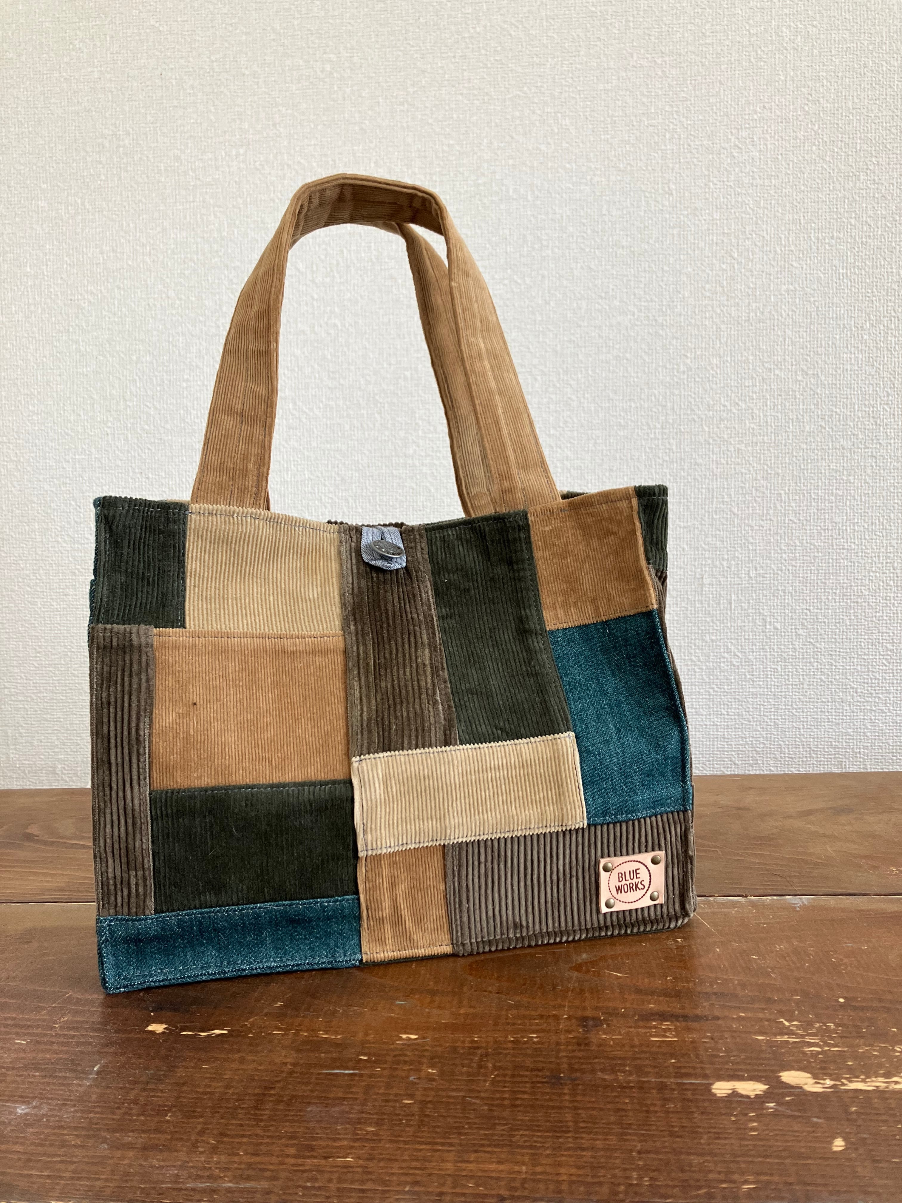 通販 Blue works パッチワークデニムリュック BLUE WORKS