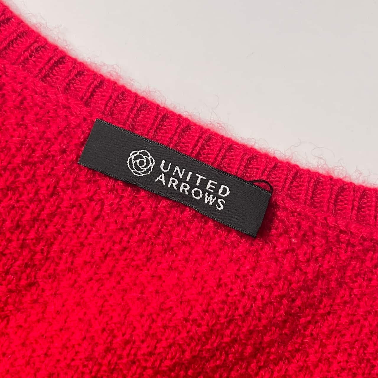 カシミヤ100% UNITED ARROWS ユナイテッドアローズ ウール ニット セーター /レッド レディース