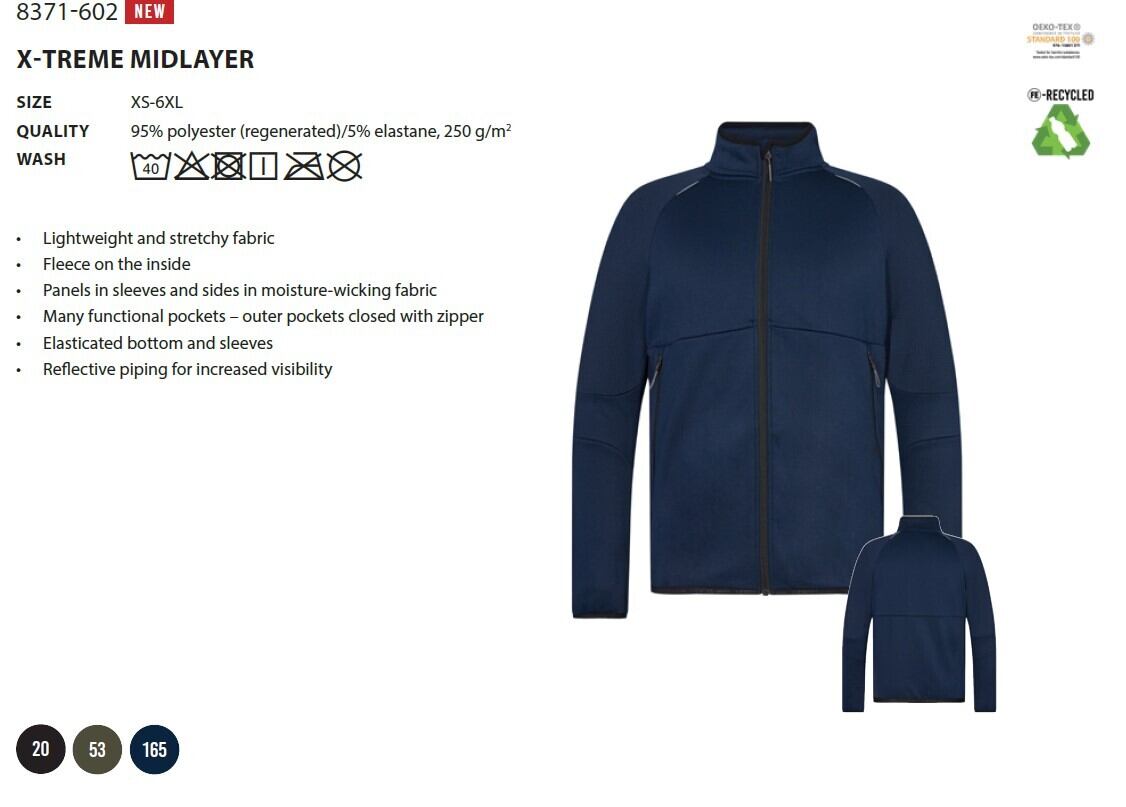 8371-602 X-TREME MIDLAYER