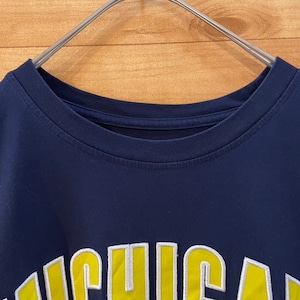 【PROEDGE】カレッジ ミシガン大学 Michigan Tシャツ アーチロゴ 刺繍ロゴ XL ビッグサイズ US古着 アメリカ古着