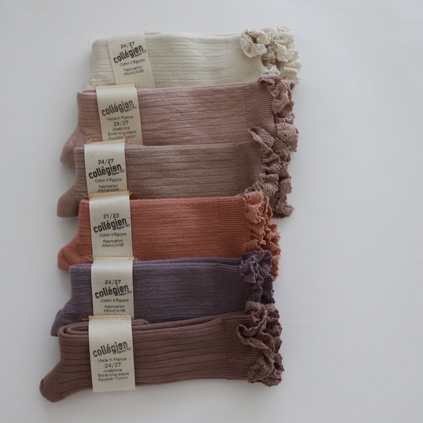 Collegien Lace trim knee-highs