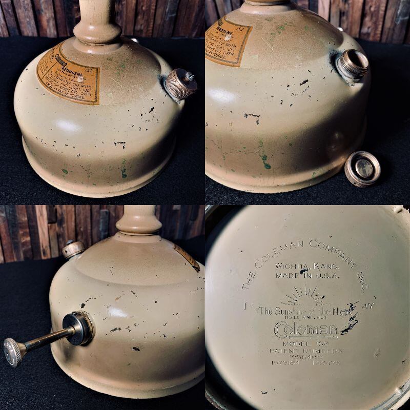 コールマン NO.152 ビンテージ テーブルランプ 1947年1月製造 ホワイト