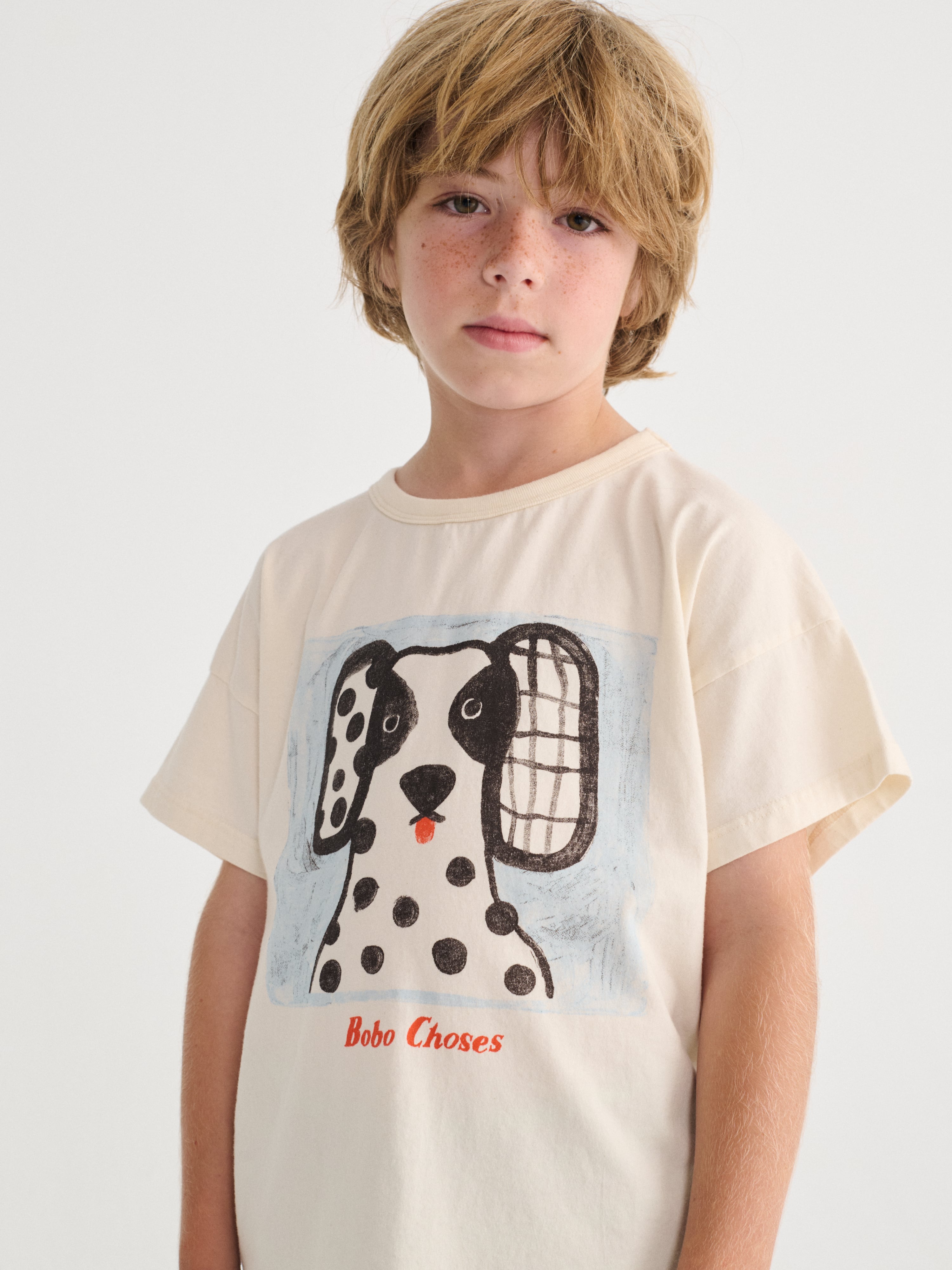 26SS】bobochoses(ボボショセス)Van Dog T-shirt(2-3y/4-5y/6-7y/8-9y