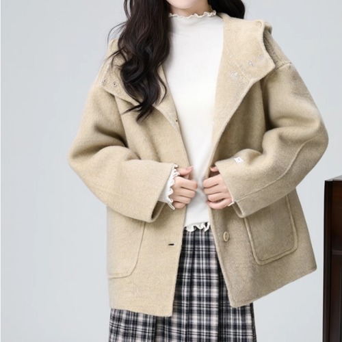 フーディーニットコート ・9526