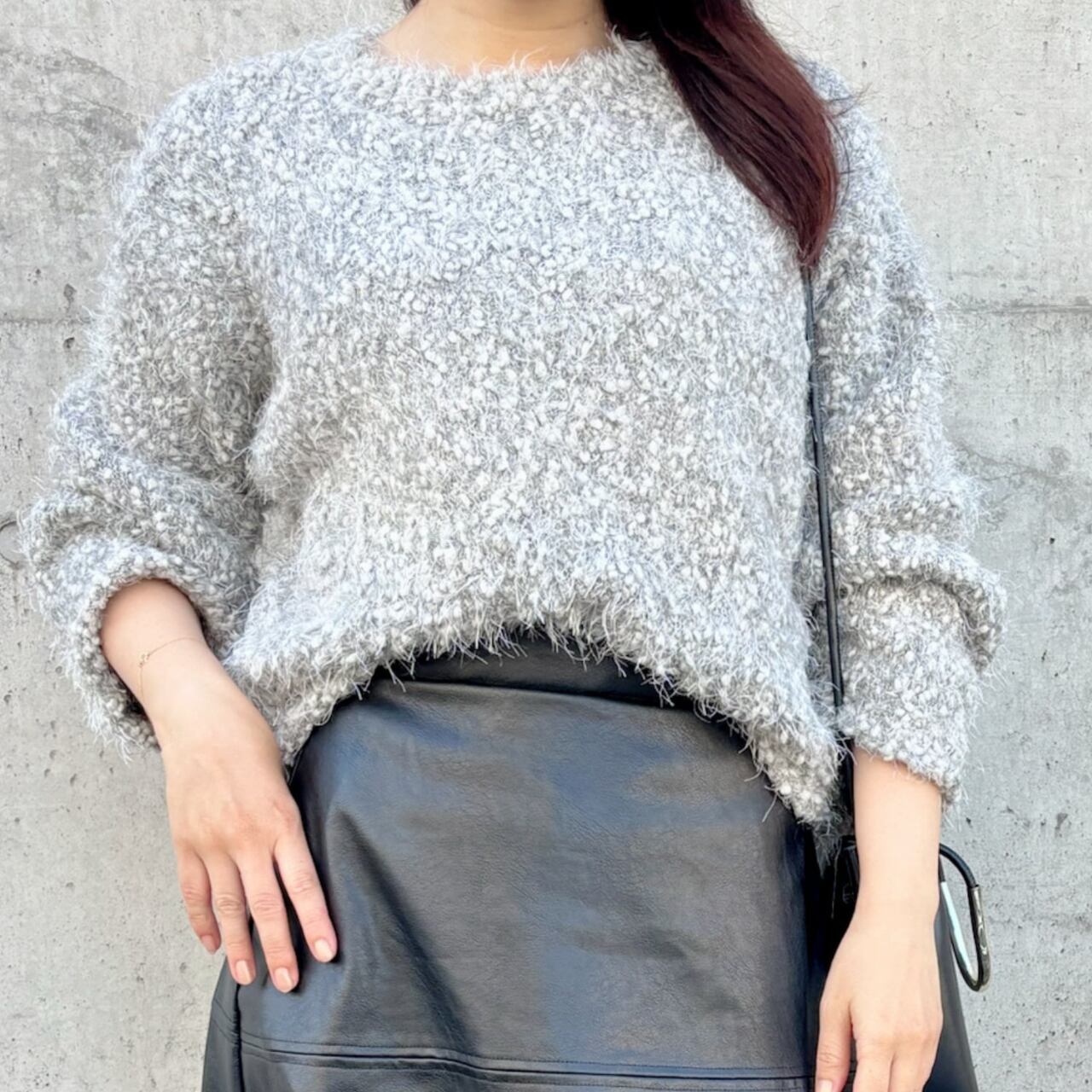 ファンシーヤーン ショート ニット 3410002