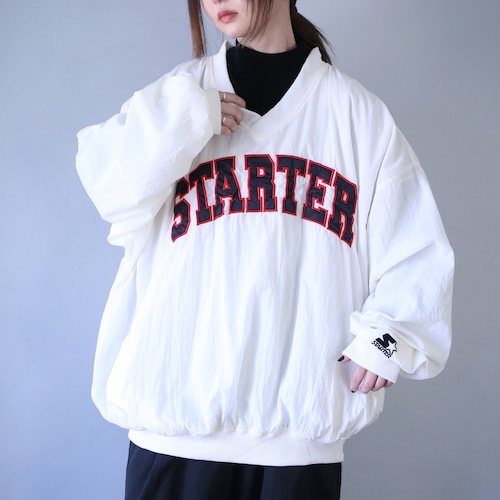 "STARTER " XXXL super over silhouette nylon pullover