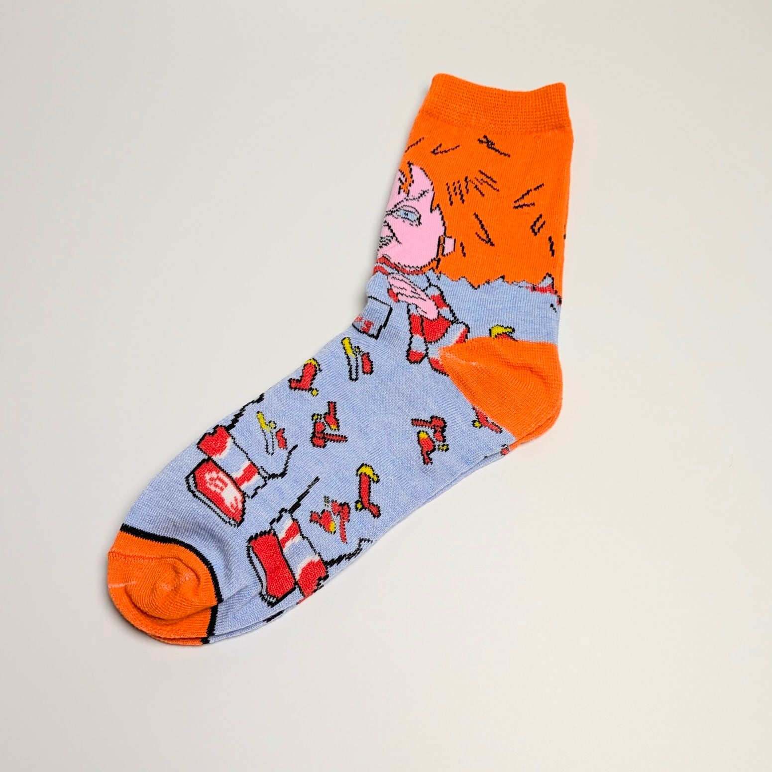 【 crew socks / クルーソックス 】【D】『 HORROR MOVIE Character Socks 5P SET 』ホラー映画キャラソックス5足セット 〚アメリカン雑貨 アメトイ〛