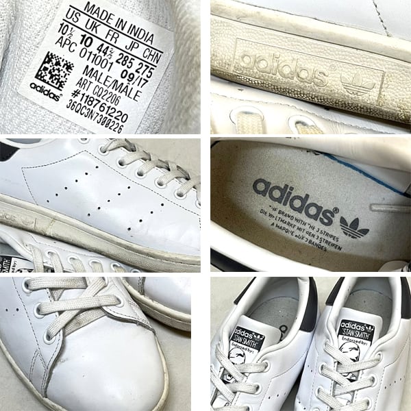 1点物◇アディダスadidasスタンスミス白スニーカー古着28.5メンズ10.5