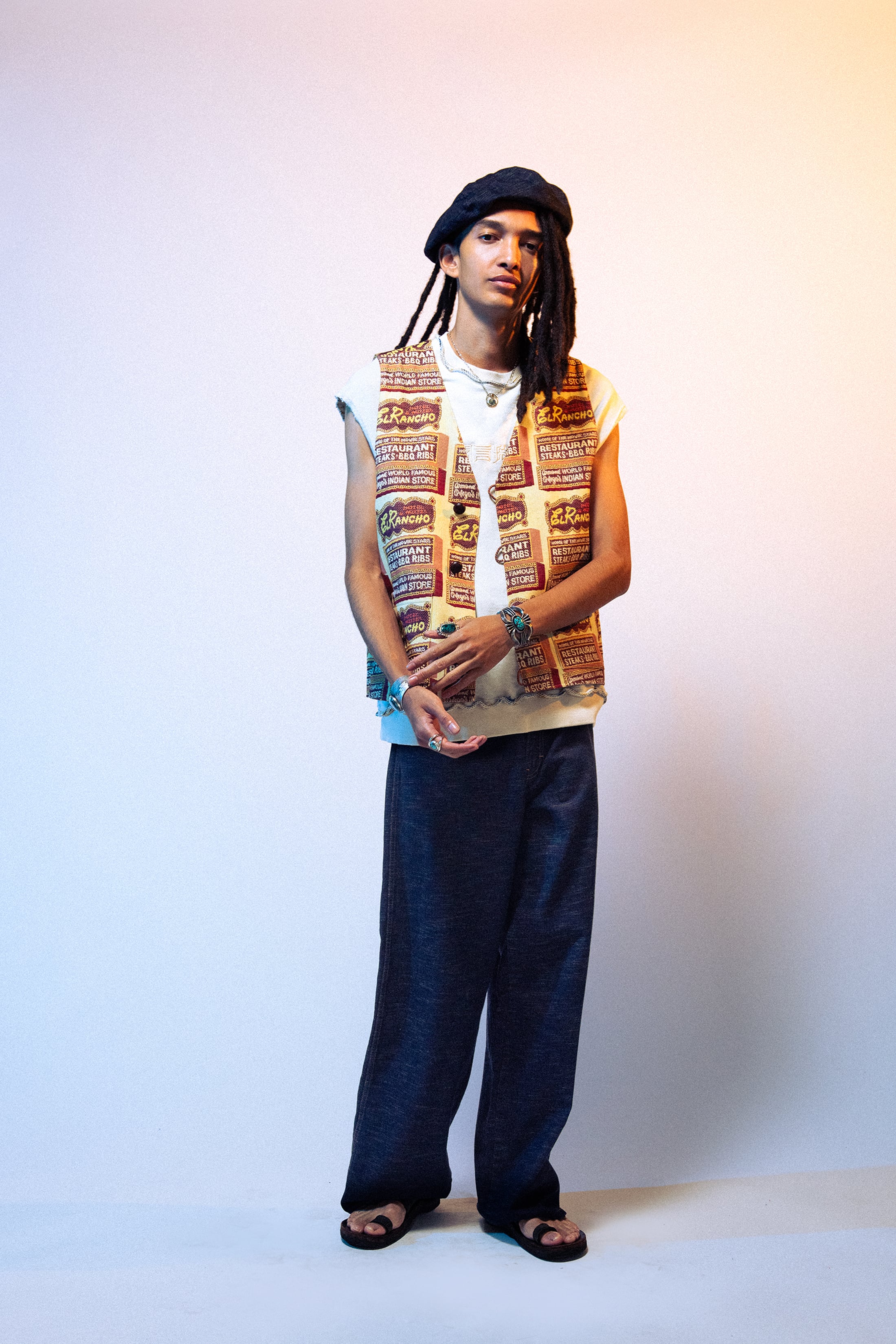 INLAY DENIM WIDE JEAN “Bisbee” INDIGO | TUITACI OFFICIAL ONLINE STORE