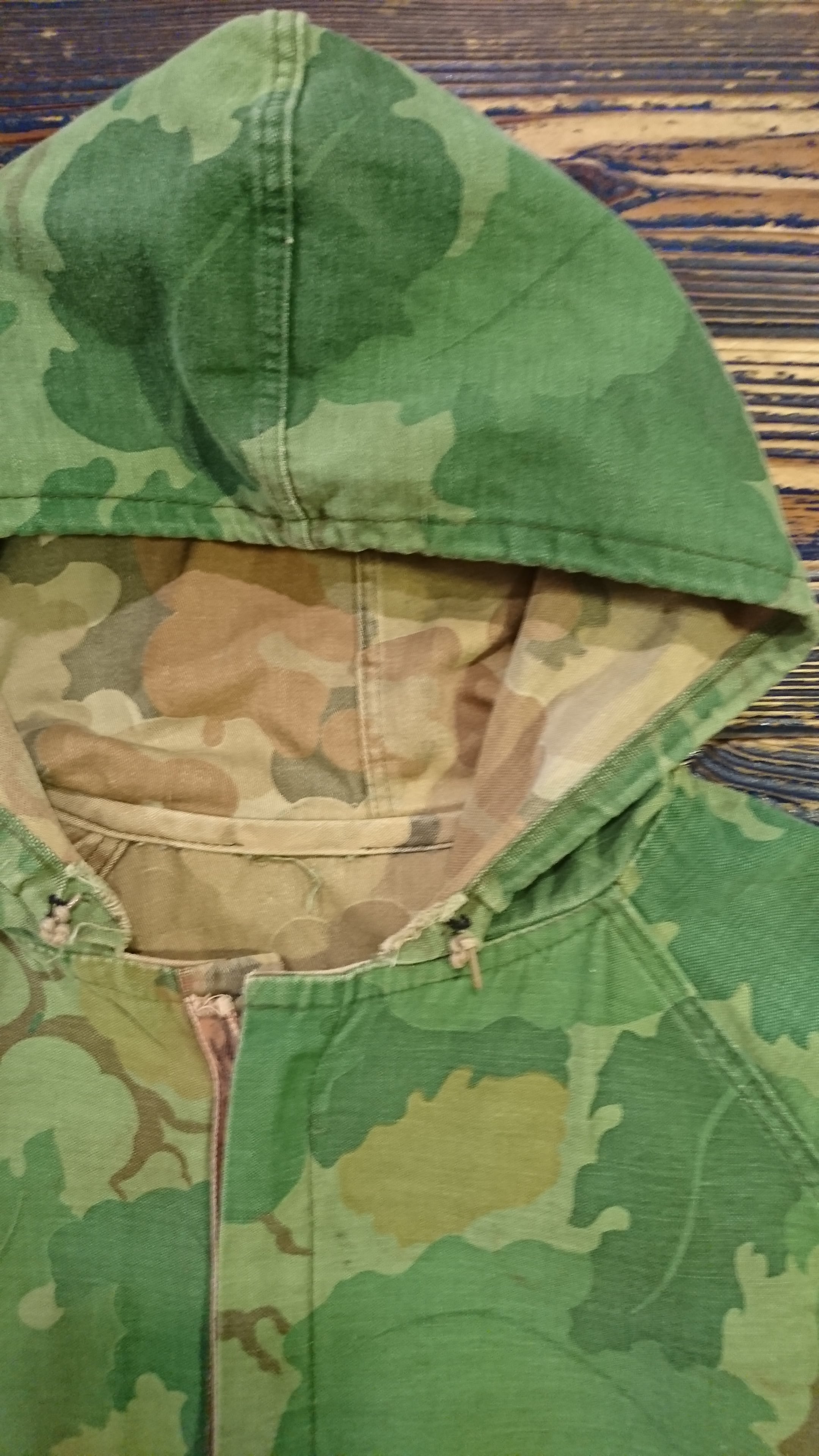 60s ヴィンテージ　ミッチェルカモ　フード付きジャケット 60s MITCHELL PATTERN HOOD REVERSIBLE JACKET | BOW & ARROW WEB STORE