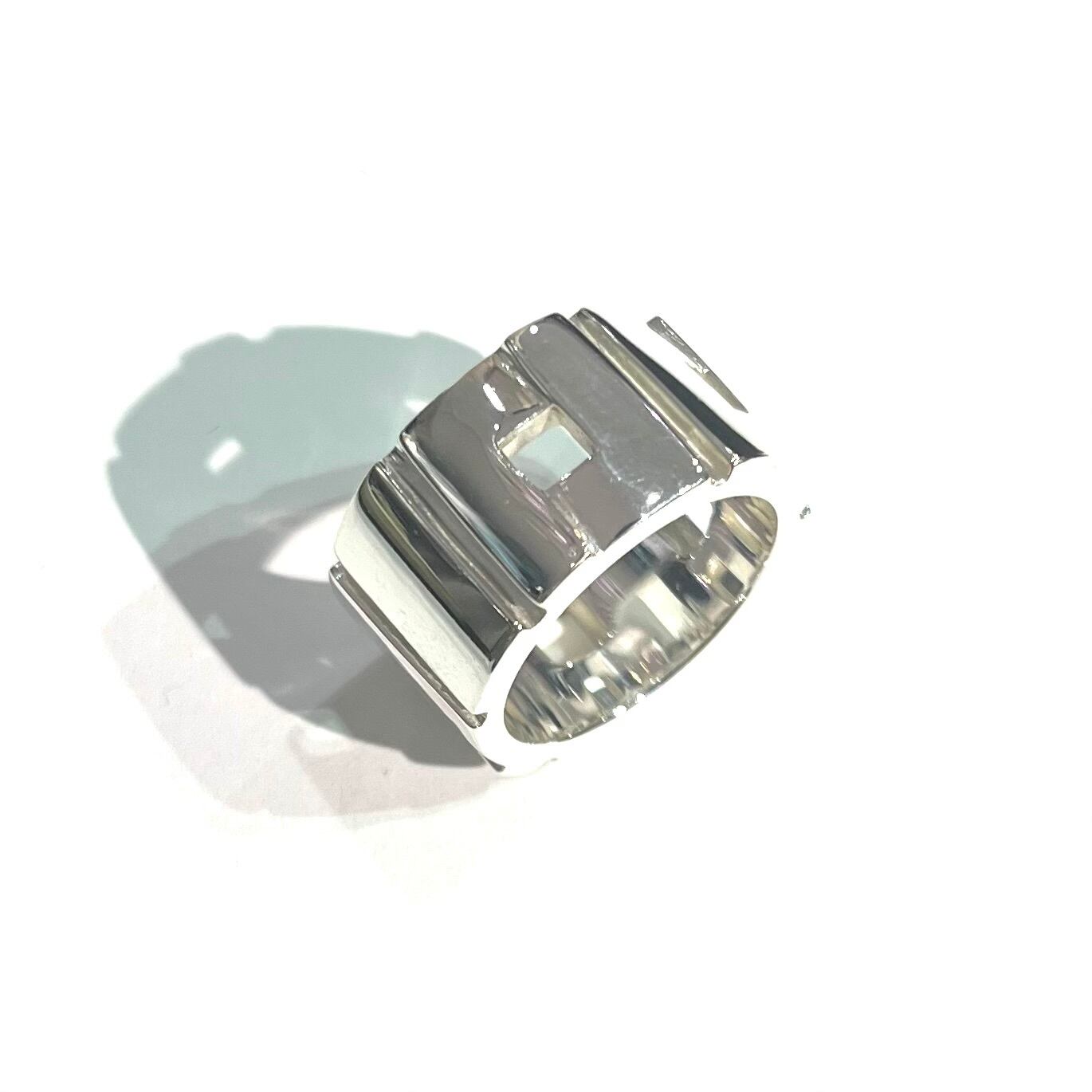 SALE 【GUCCI】2058 グッチ 指輪ワイドパネルリング 13号／幅1.2cm