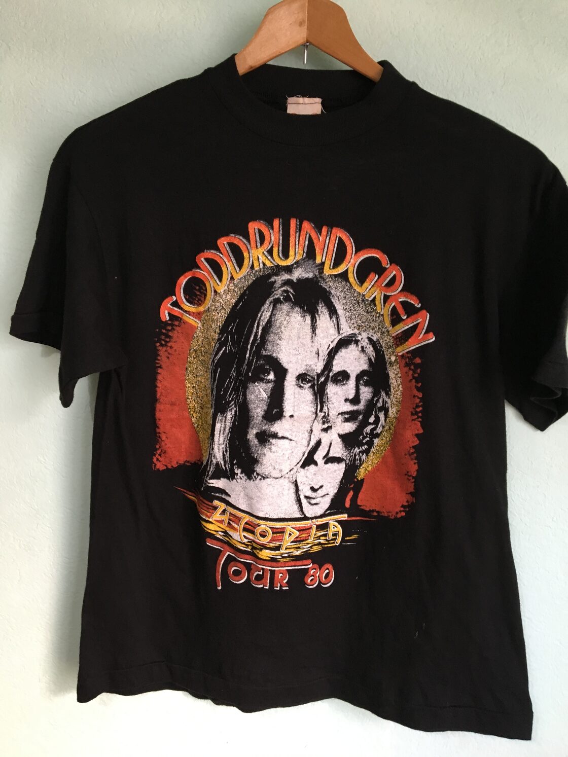 パキスタン製 パキ綿 ToddLundgren トッドラングレン 1980年 ツアーT 