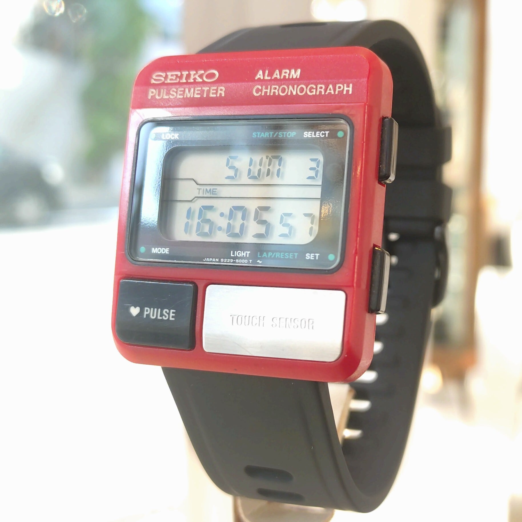 【動作確認済】SEIKO パルスメーター 腕時計 S229(DEM) SEIKO PULSEMETER S229 | watchshop L