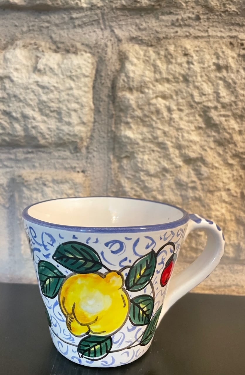 イタリア並行輸入！ レモン柄 コップ マグカップ コーヒーカップ