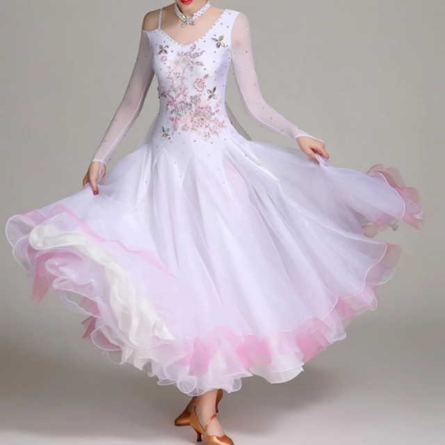 ホワイトブロッサム・フローラルデザインドレス ds0008