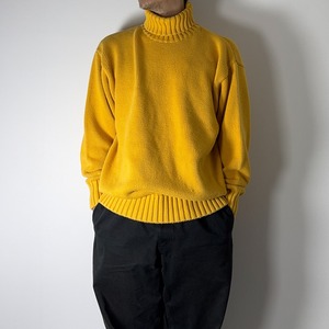90s OLD GAP High-neck cotton sweater "made in UNITED KINGDOM" XL 古着