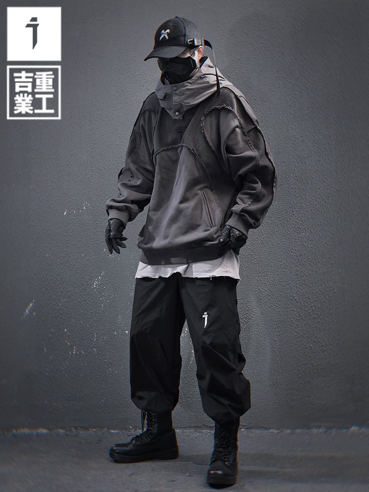 JIYEIND 25SS ウォッシュインサイドアウトステッチ パーカー JIYEIND 25SS ウォッシュインサイドアウトステッチ パーカー