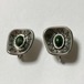 1953's Vintage  813 Silver & Gemstone Earrings Made In Finland