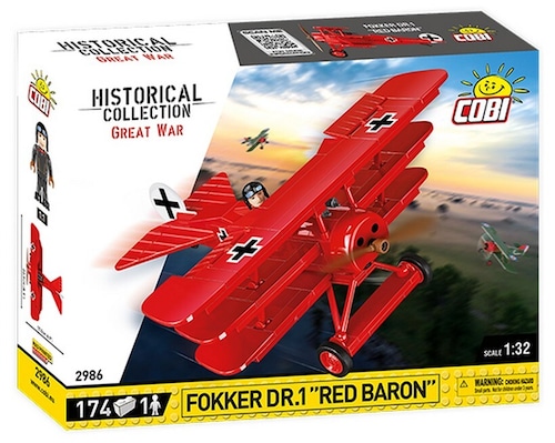 COBI #2986フォッカー Dr.I レッド・バロン (Fokker Dr. I Red Baron)<NEW VERSION>