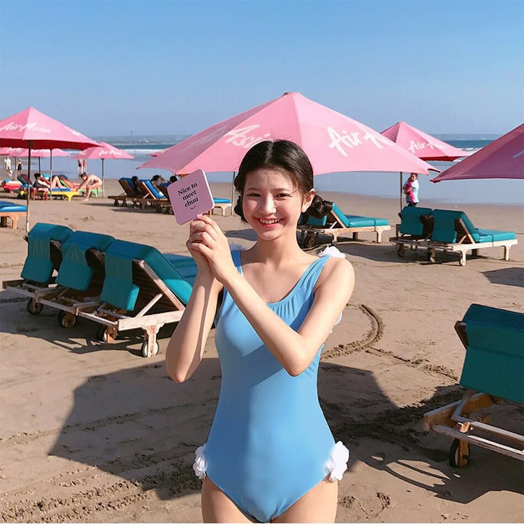 ☆ピンク水着☆ワンピース 体型カバー 夏 サマー リゾート バカンス 海 プール