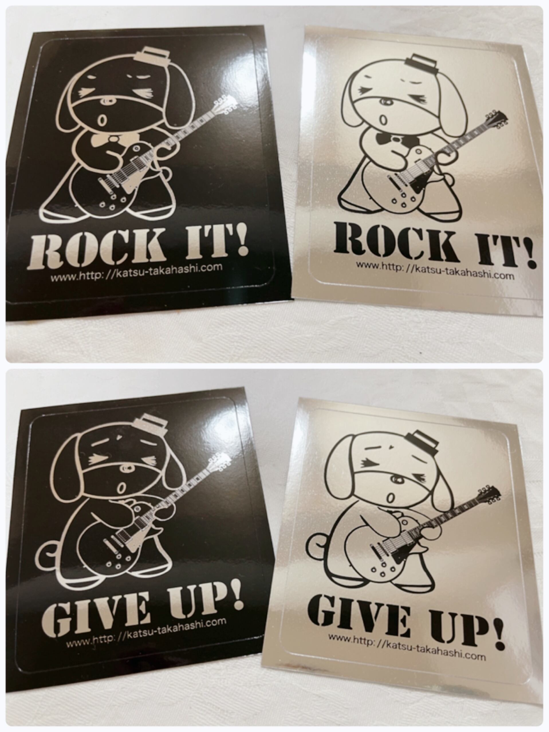 ぴぃちゃん×ギタリスト高橋克 Rock It ステッカー 2枚set【送料無料