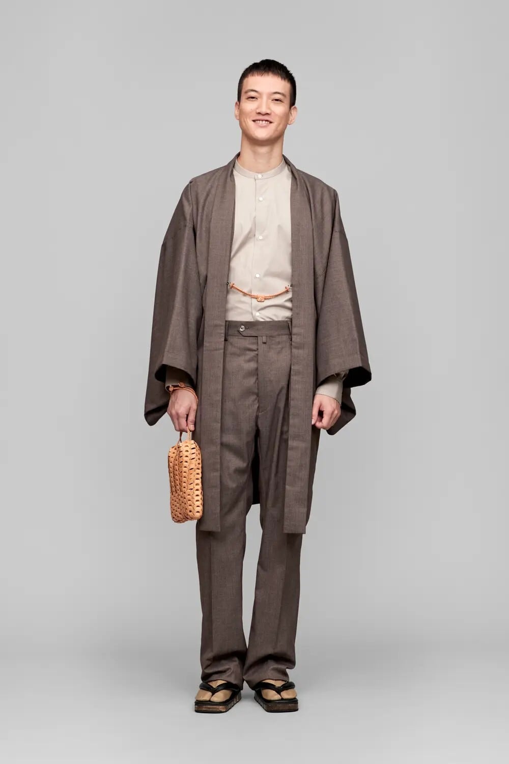 羽織 / カシミヤツイル / CHARCOAL | Y. & SONS ONLINE STORE