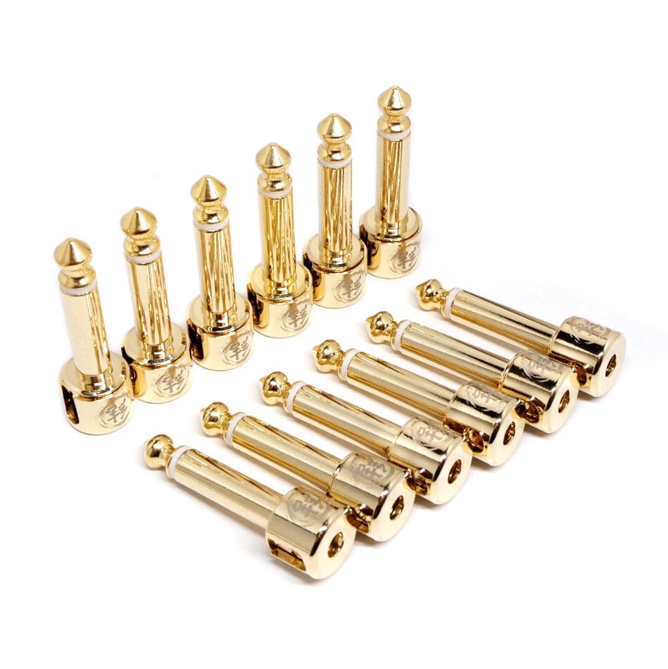 結 ソルダーレスケーブル セット (金色キャップ/ゴールドプラグ x12pcs