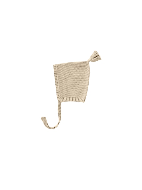 Quincy Mae - knit pixie bonnet / SAND