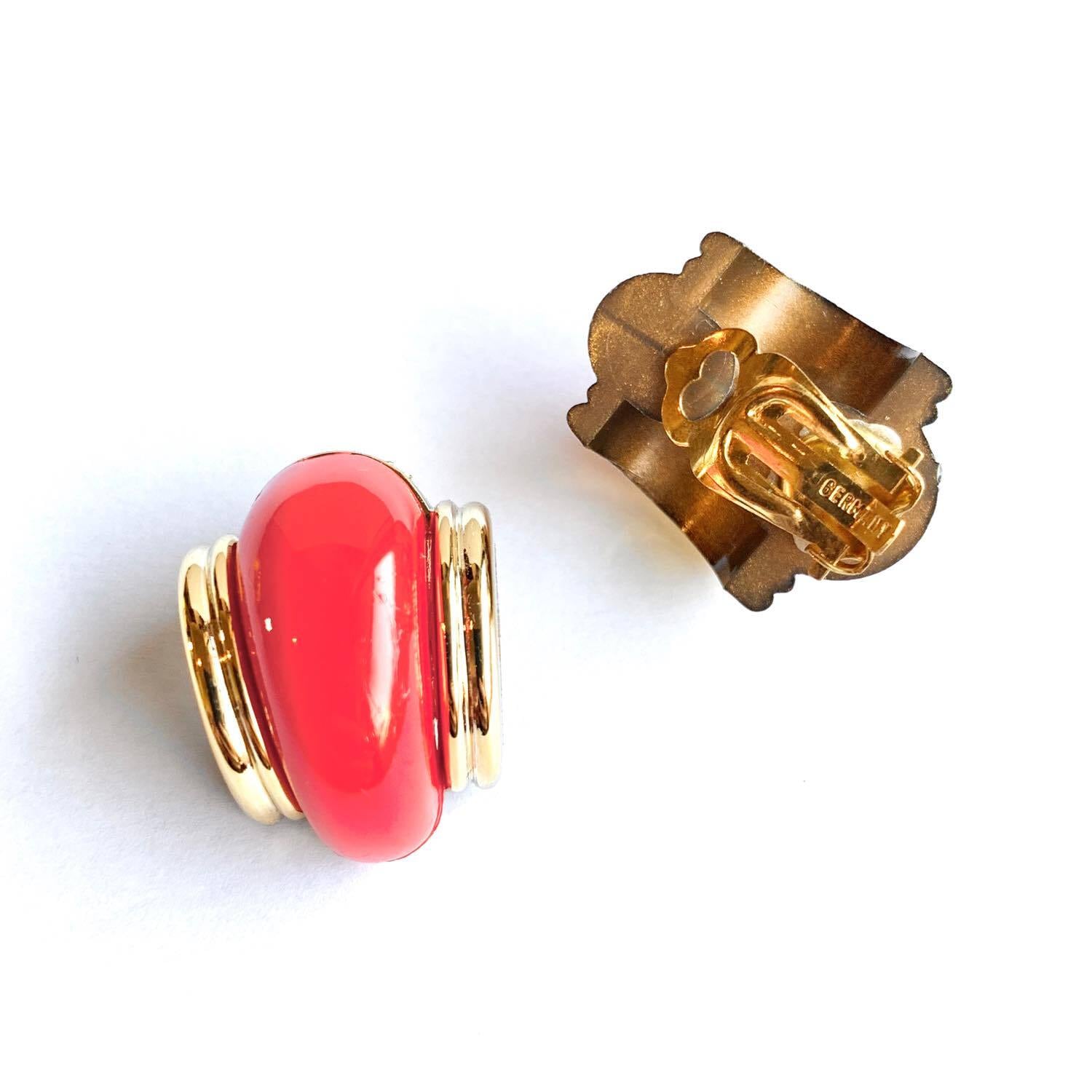 ドイツヴィンテージイヤリング フープバイカラー | Dua-アクセサリー