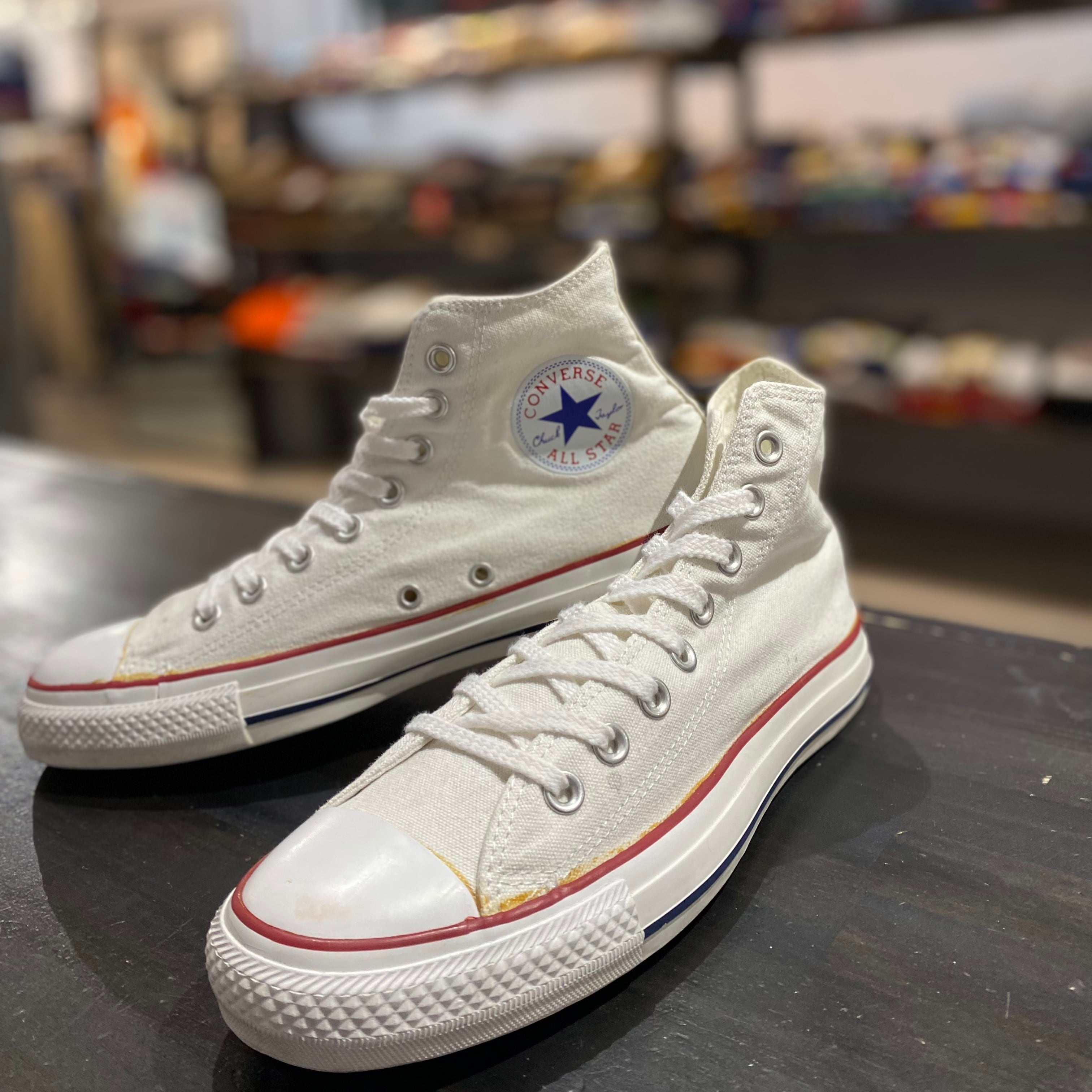 size : 26cm【converse】コンバース ALL STAR ハイカット スニーカー 白 古着 古着屋 高円寺 ビンテージ