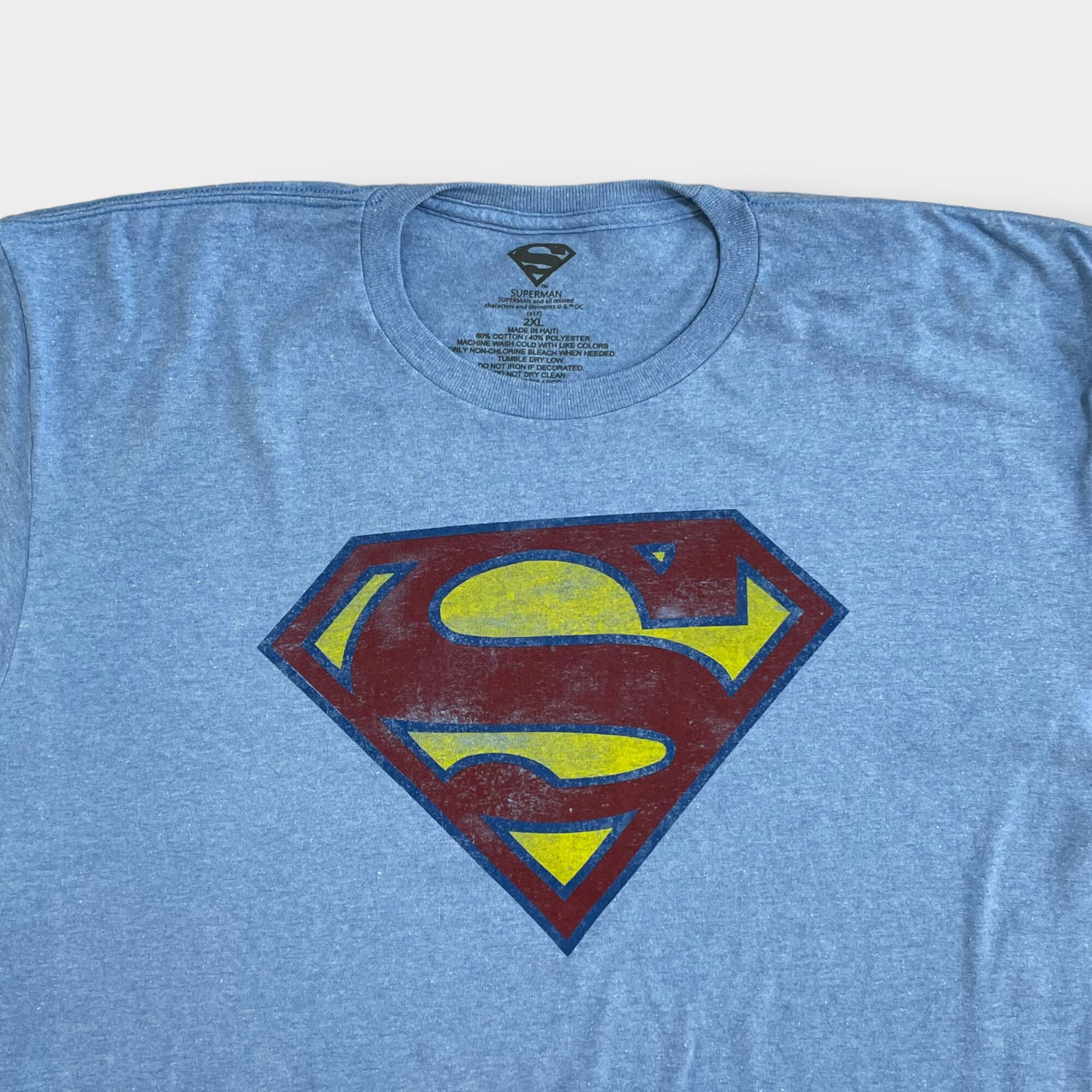 SUPERMAN】2XL ビッグサイズ Tシャツ スーパーマン キャラt アメコミ ...