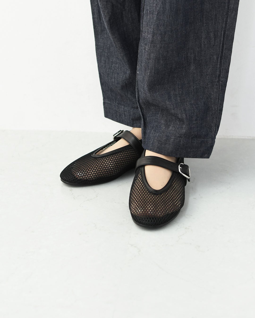 REMME [レメ] メッシュパンプス [ZH-25S042] バレエシューズ・レザー