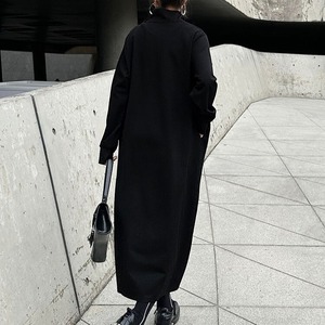 Black Irregular Zipper Dress / ブラック イレギュラー ジッパー ドレス ワンピース